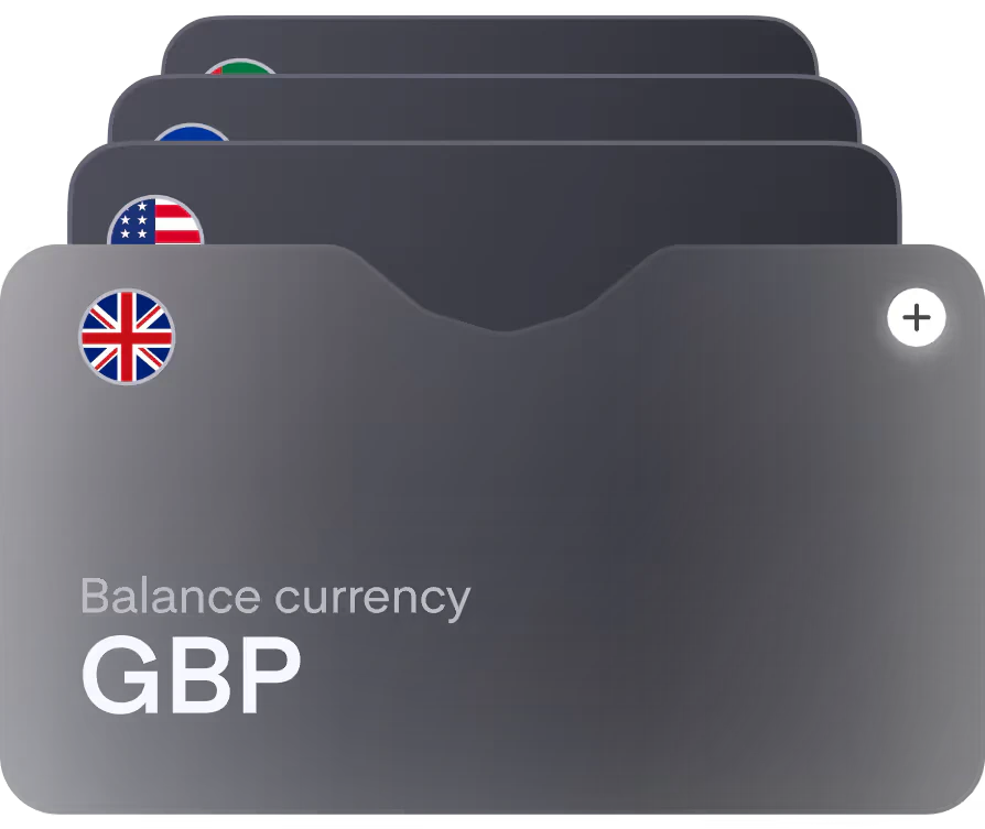 Multi-currency account balances in the platform