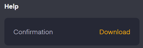 Confirmation download