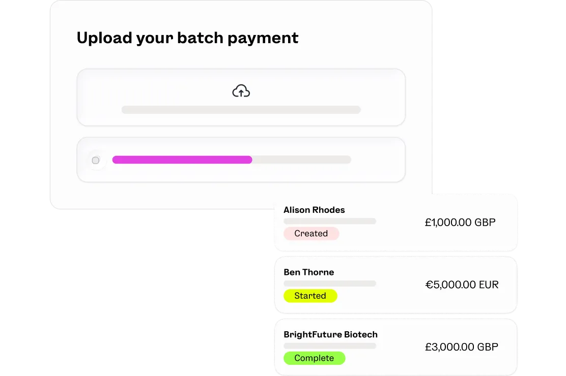 Bulk batch payments