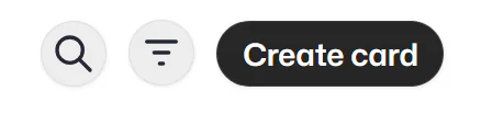 Create card option