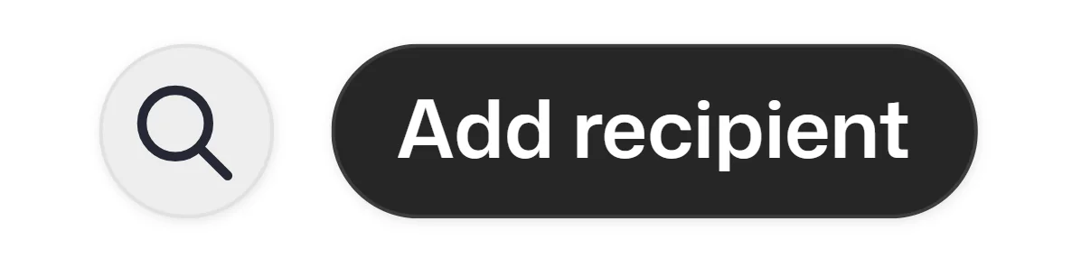 Add recipient button