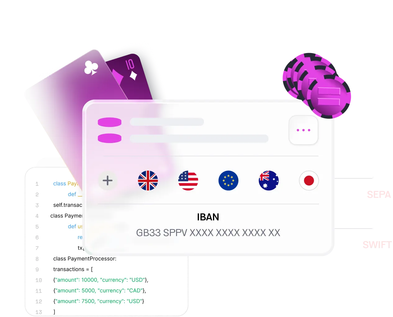 Logos of payment schemes and partners supported by the Equals platform