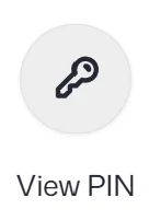 View PIN button grey