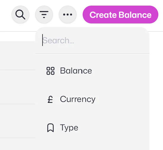 Balance filters