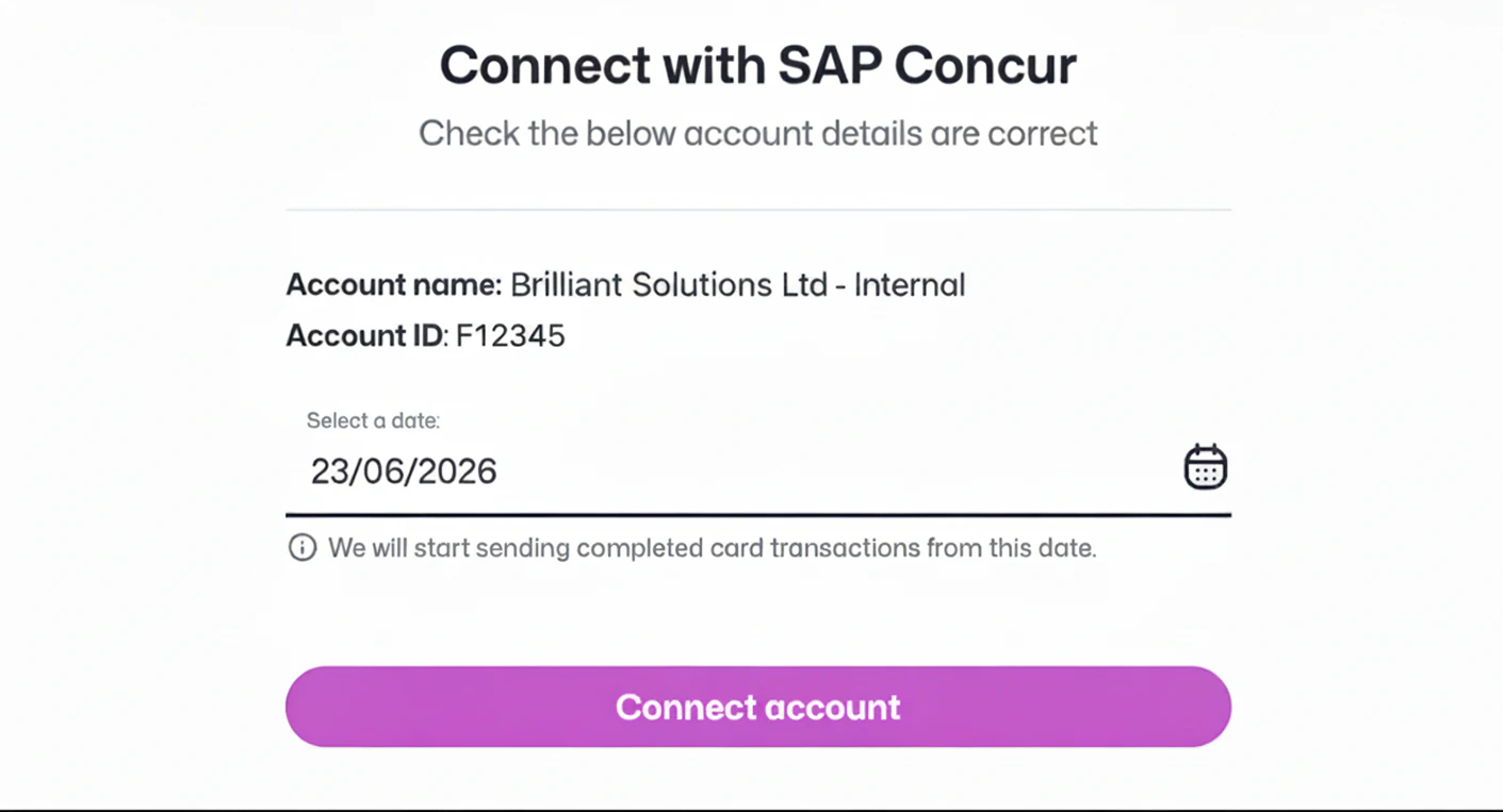 Sap concur screenshot